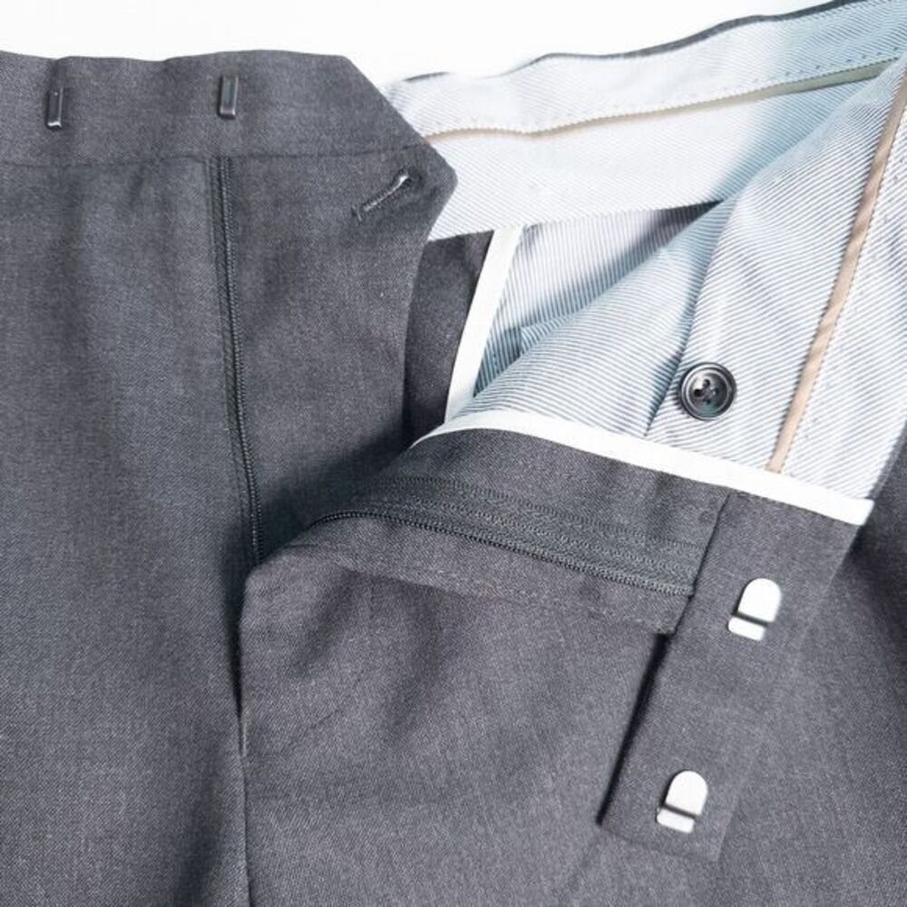 Charles Tyrwhitt Mens Ultimate Performance Suit Pants Charcoal Slim 38W x 29.75L - Picture 7 of 16